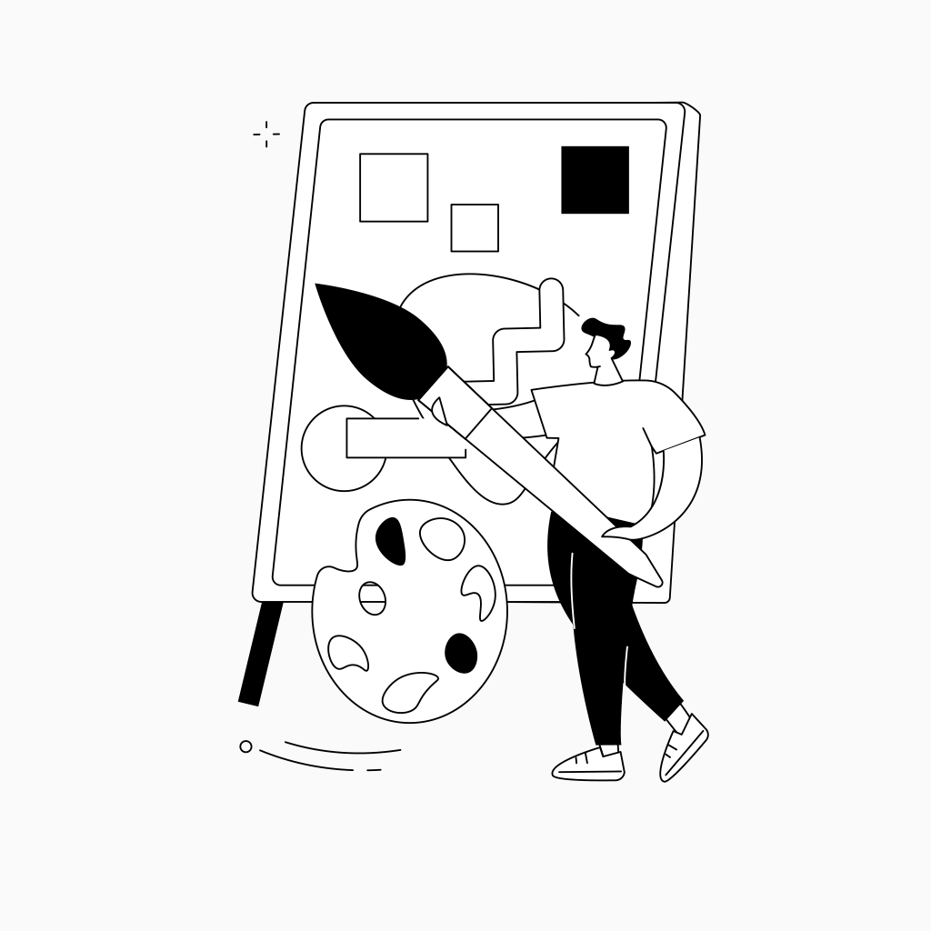 Painting and drawing support across styles with a curated artwork sales launch