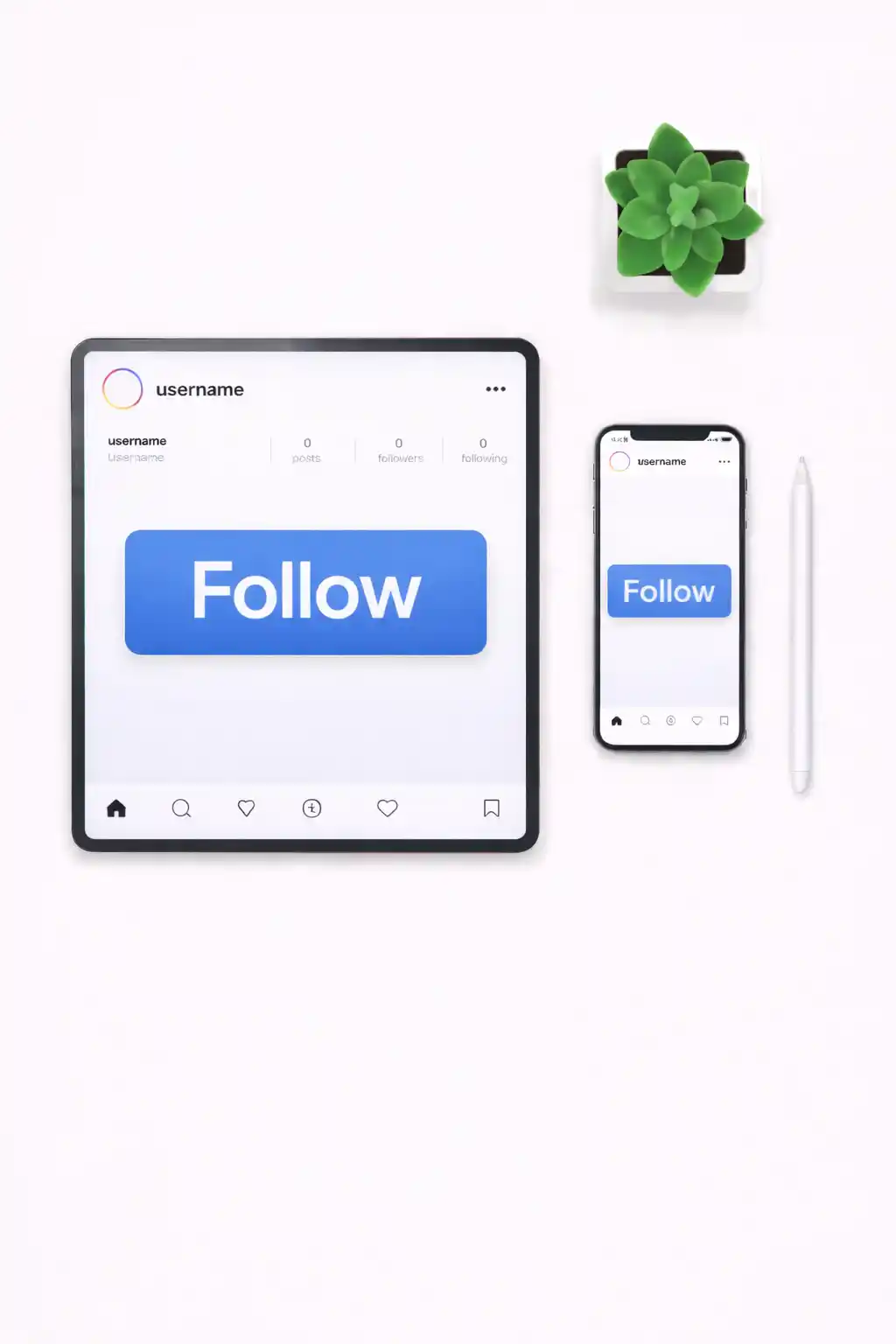 Step 1 — Following